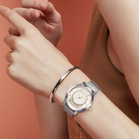  Shop Authentic Maserati Epoca Mother of Pearl Dial Silver Mesh Strap Watch For Women - R8853118504 - Luxxuri
