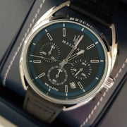  Shop Authentic Maserati Trimarano Chronograph Black Dial Black Leather Strap Watch For Men - R8871632001 - Luxxuri