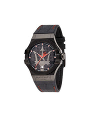  Shop Authentic Maserati Potenza 3H STR Black Dial 42mm Leather Strap Watch For Men - R8851108010 - Luxxuri