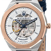  Shop Authentic Maserati Stile Automatic Limited Edition White Dial Blue Leather Strap Watch For Men - R8821142001 - Luxxuri