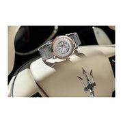  Shop Authentic Maserati Epoca Automatic White Dial Silver Mesh Bracelet Watch For Men - R8823118001 - Luxxuri