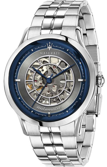  Shop Authentic Maserati Ricordo Automatic Gray Dial Silver Steel Strap Watch For Men - R8823133003 - Luxxuri
