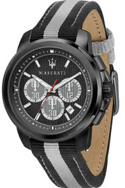  Shop Authentic Maserati Royale 44mm Black Dial Stainless Steel Fiber Strap Watch For Men - R8871637002 - Luxxuri