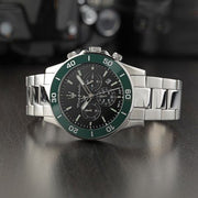  Shop Authentic Maserati Competizione Chronograph Black Dial Silver Steel Strap Watch For Men - R8873600008 - Luxxuri