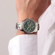  Shop Authentic Maserati Successo Chronograph Green Dial Silver Steel Strap Watch For Men - R8873621017 - Luxxuri