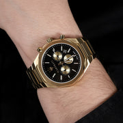  Shop Authentic Maserati Stile 45mm Chronograph Black Dial Gold Steel Strap Watch For Men - R8873642001 - Luxxuri