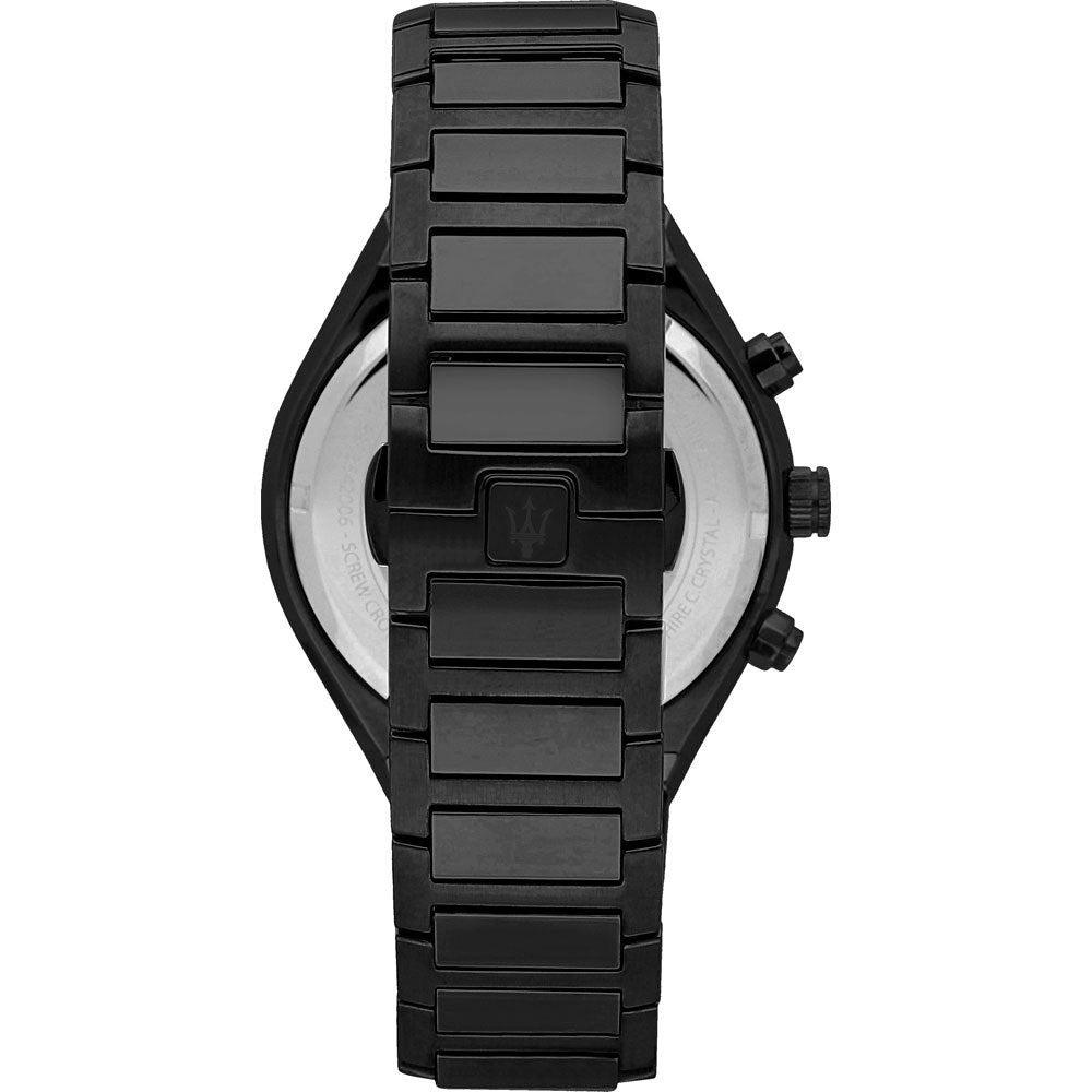  Shop Authentic Maserati Stile Chronograph Black Dial Black Steel Strap Watch For Men - R8873642005 - Luxxuri