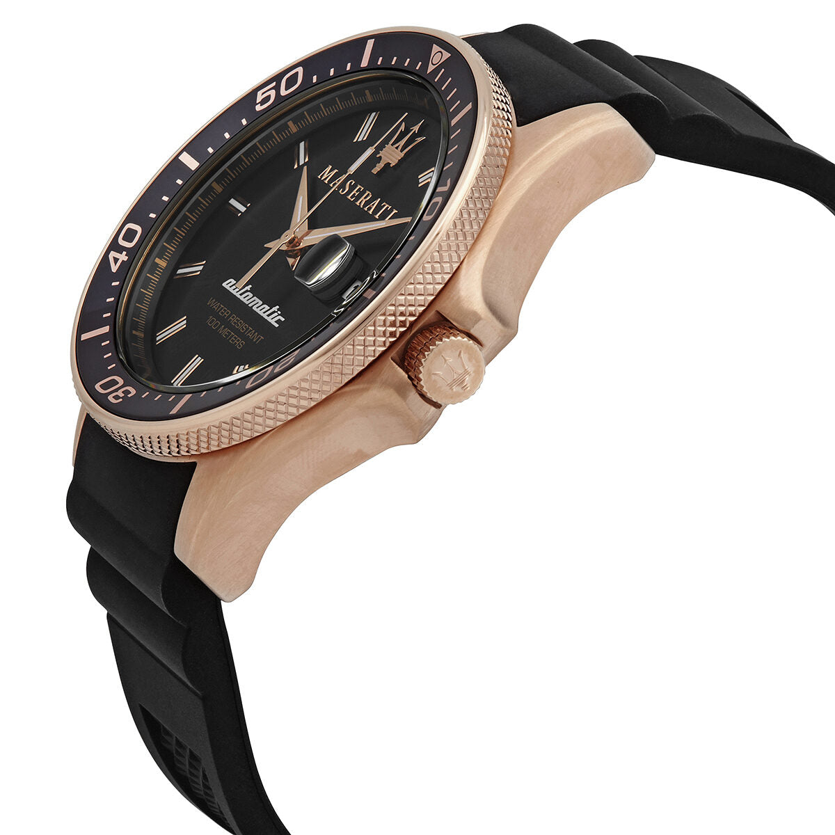  Shop Authentic Maserati SFIDA Automatic Black Dial Black Rubber Strap Watch For Men - R8821140001 - Luxxuri