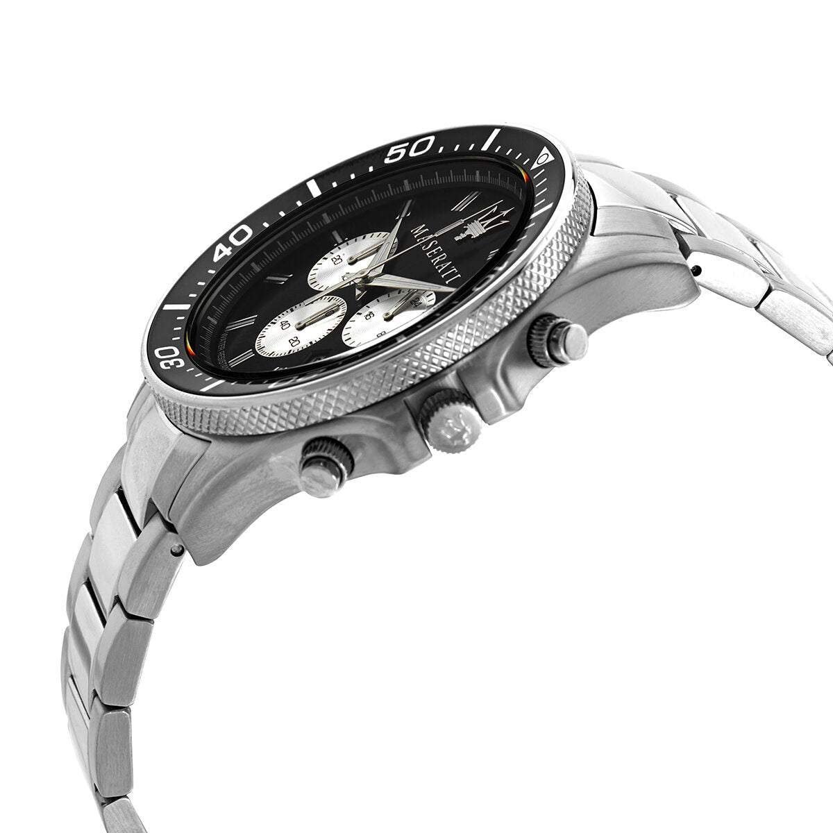  Shop Authentic Maserati SFIDA Chronograph Black Dial Silver Steel Strap Watch For Men - R8873640004 - Luxxuri