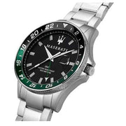  Shop Authentic Maserati SFIDA Chronograph Black Dial Silver Steel Strap Watch For Men - R8853140005 - Luxxuri