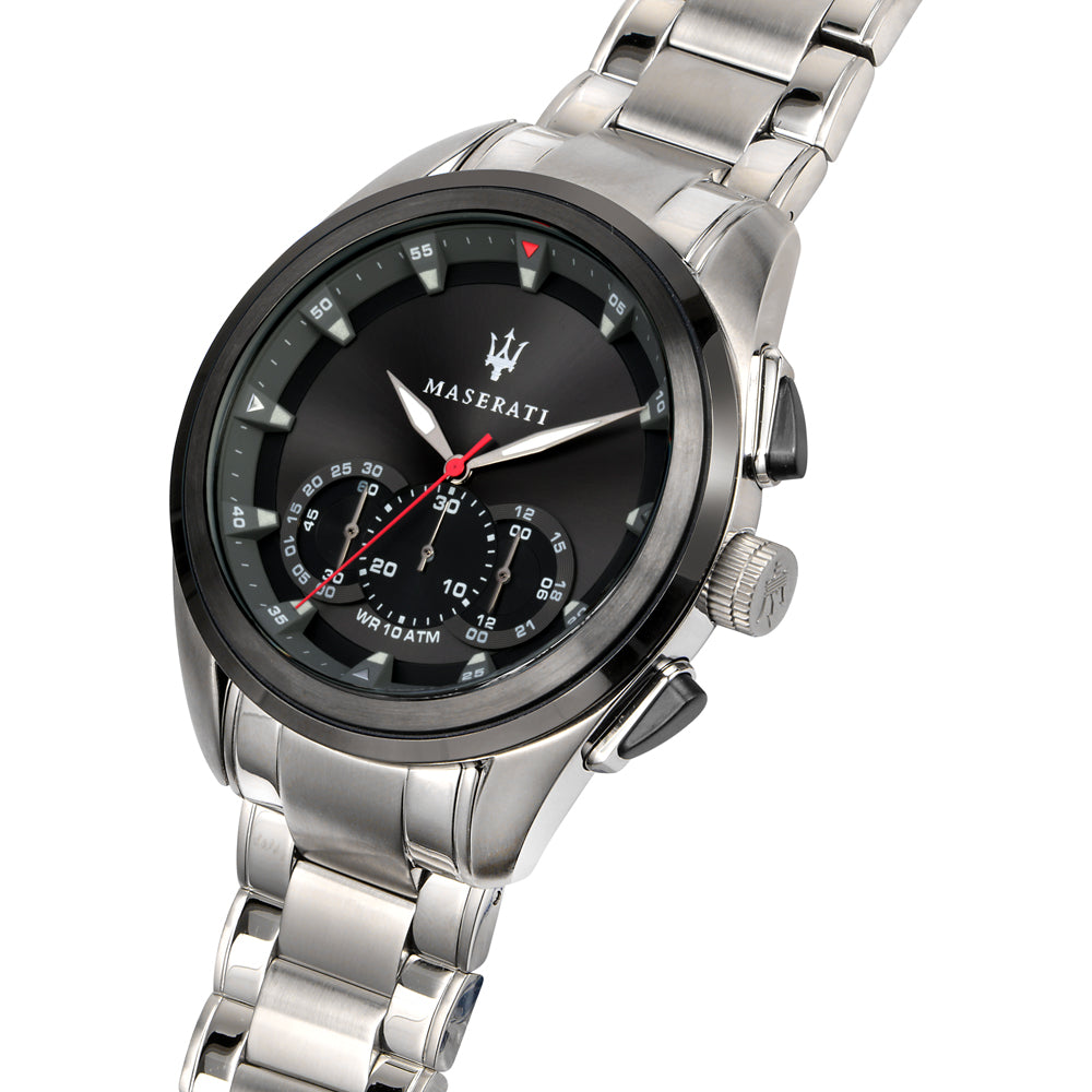  Shop Authentic Maserati Traguardo Analog Black Dial Stainless Steel Watch For Men - R8873612015 - Luxxuri
