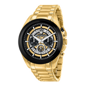  Shop Authentic Maserati Traguardo Skeleton Black Dial Gold Steel Strap Watch For Men - R8873612058 - Luxxuri