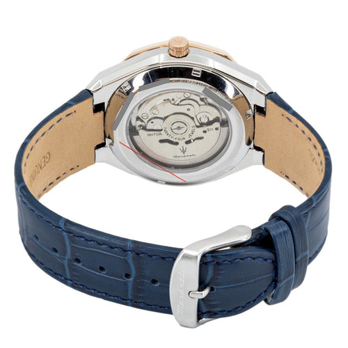 Shop Authentic Maserati Stile Automatic Limited Edition White Dial Blue Leather Strap Watch For Men - R8821142001 - Luxxuri
