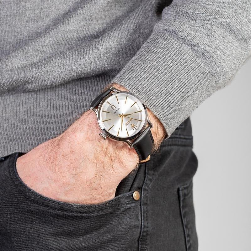  Shop Authentic Maserati Epoca White Dial Black Leather Strap Watch For Men - R8851118002 - Luxxuri
