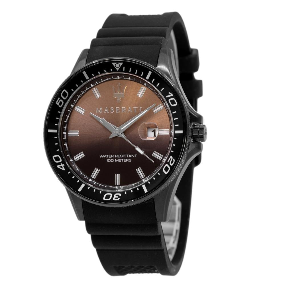  Shop Authentic Maserati SFIDA Quartz Black Dial Black Rubber Strap Watch For Men - R8851140001 - Luxxuri