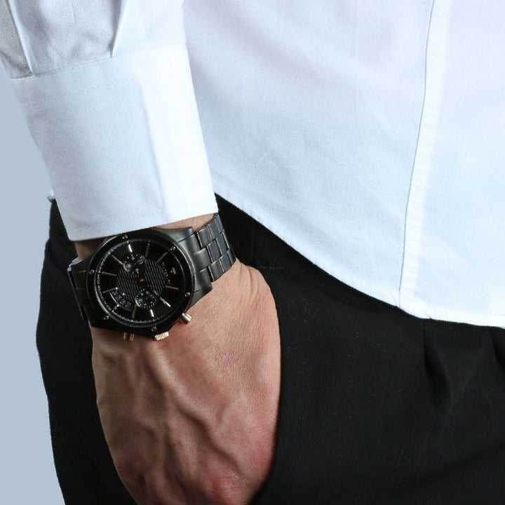  Shop Authentic Maserati Circuito Black Dial Black Steel Strap Watch For Men - R8873627001 - Luxxuri