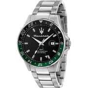  Shop Authentic Maserati SFIDA Chronograph Black Dial Silver Steel Strap Watch For Men - R8853140005 - Luxxuri
