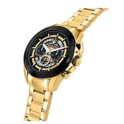  Shop Authentic Maserati Traguardo Skeleton Black Dial Gold Steel Strap Watch For Men - R8873612058 - Luxxuri
