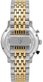  Shop Authentic Maserati Legend Chronograph 42mm Brown Dial Two Tone Steel Strap Watch For Men - R8873638003 - Luxxuri