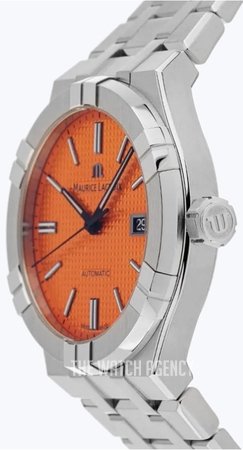  Shop Authentic Maurice Lacroix Aikon Limited Edition Automatic Date Orange Dial Silver Steel Strap Watch For Men - AI6008-SS00F-530-1 - Luxxuri