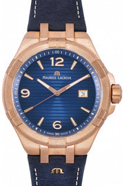  Shop Authentic Maurice Lacroix Aikon Limited Edition Blue Dial Blue Leather Strap Watch For Men - AI6008-BRZ01-420-1 - Luxxuri