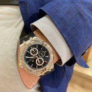 Shop Authentic Maurice Lacroix Aikon Chronograph Black Dial Black Leather Strap Watch for Men - AI1018-SS001-330-2 - Luxxuri