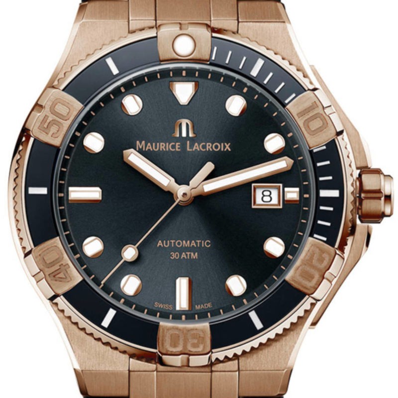  Shop Authentic Maurice Lacroix Aikon Venturer Black Dial Black Rubber Strap Watch For Men - AI6058-BRZ0B-330-2 - Luxxuri