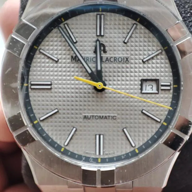  Shop Authentic Maurice Lacroix Aikon Automatic Grey Dial Silver Steel Strap Watch For Men - AI6008-SS00F-231-A - Luxxuri