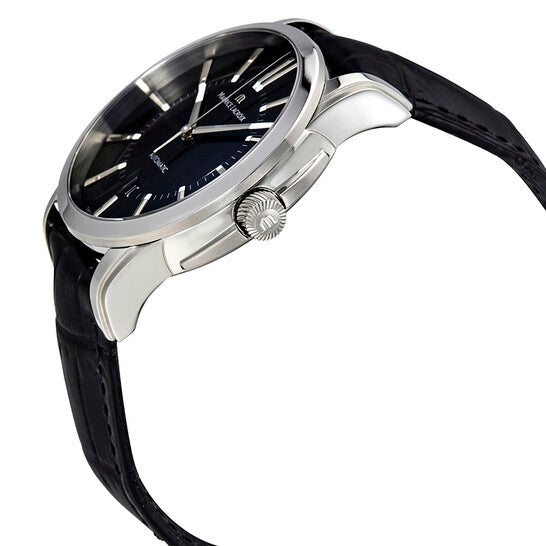  Shop Authentic Maurice Lacroix Pontos Date Automatic Black Dial Black Leather Strap Watch For Men - PT6148-SS001-330 - Luxxuri
