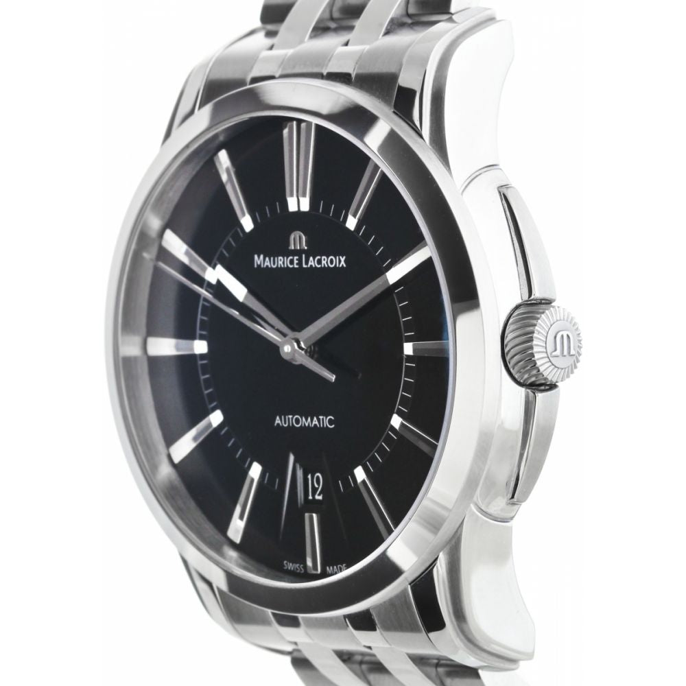  Shop Authentic Maurice Lacroix Pontos Date Automatic Black Dial Silver Steel Strap Watch For Men - PT6148-SS002-330 - Luxxuri