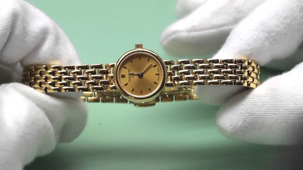  Shop Authentic Tissot Lovely Gold Dial Gold Steel Strap Watch For Women - T058.009.33.021.00 - Luxxuri