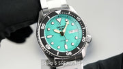  Shop Authentic Seiko 5 Sports SKX Midi Automatic Teal Dial Silver Steel Strap Watch For Men - SRPK33K1 - Luxxuri