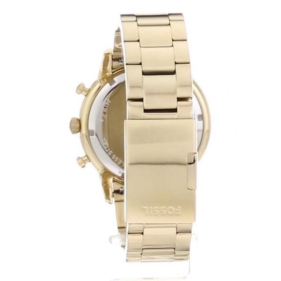  Shop Authentic Fossil Townsman Chronograph White Dial Gold Steel Strap Watch for Men - FS5348 - Luxxuri