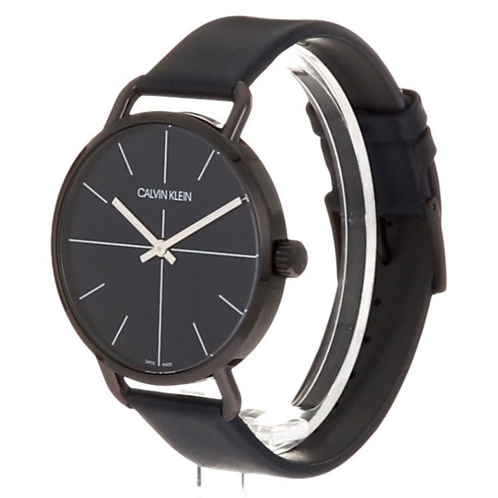  Shop Authentic Calvin Klein Even Blue Dial Blue Leather Strap Watch for Men - K7B214VN - Luxxuri