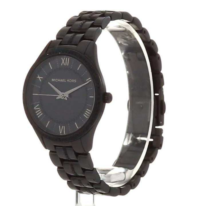  Shop Authentic Michael Kors Lauryn Quartz Black Dial Black Steel Strap Watch For Women - MK4337 - Luxxuri