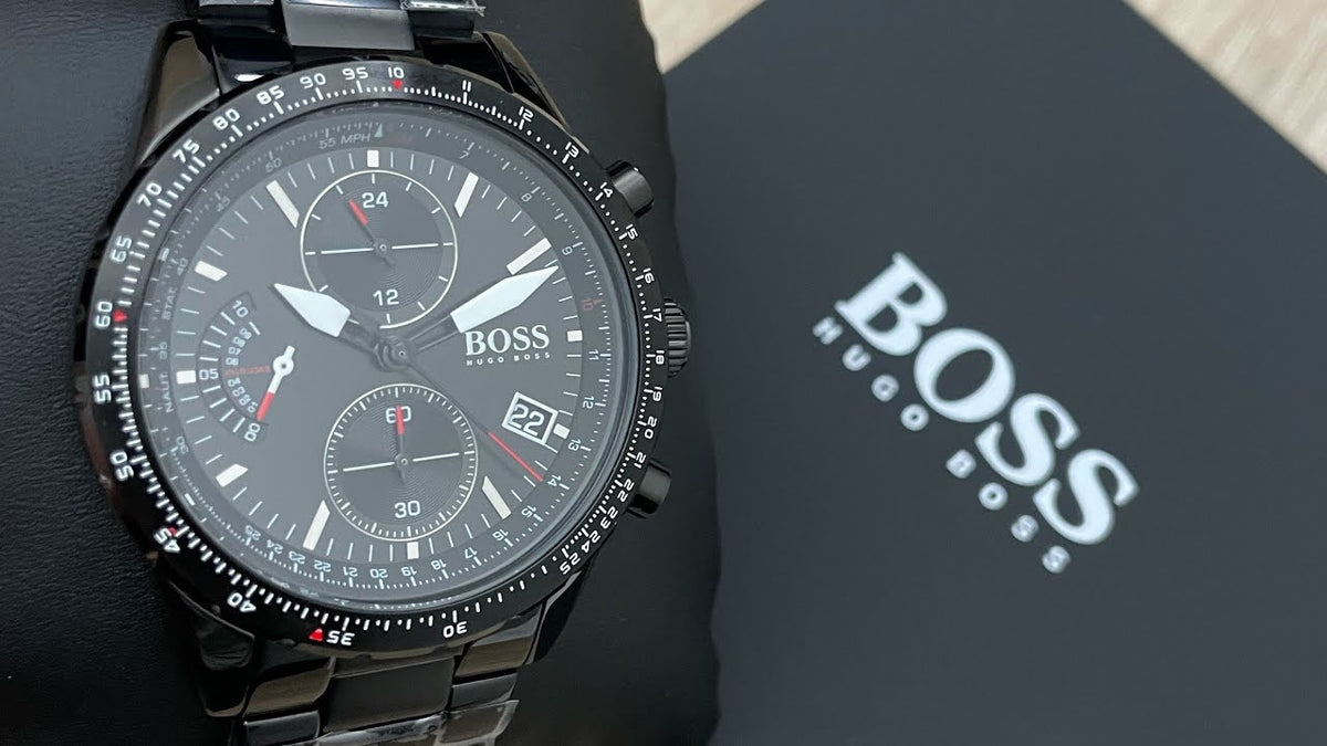  Shop Authentic Hugo Boss Aero Black Dial Black Steel Strap Watch for Men - 1513771 - Luxxuri