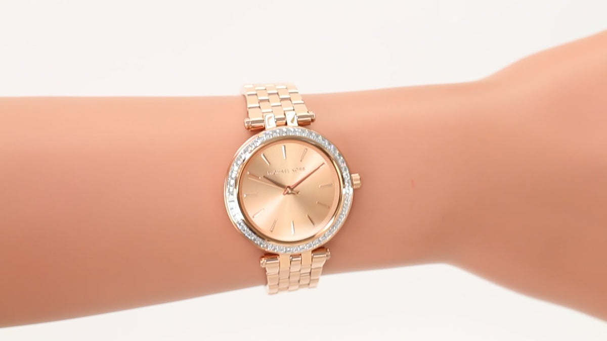  Shop Authentic Michael Kors Darci Rose Gold Dial Rose Gold Stainless Steel Strap Watch for Women - MK3366 - Luxxuri