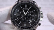  Shop Authentic Hugo Boss Driver Chronograph Black Dial Silver Steel Strap Watch For Men - 1513080 - Luxxuri
