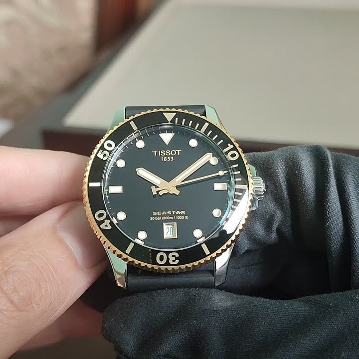  Shop Authentic Tissot Seastar 1000 Black Dial Black Rubber Strap Watch For Men - T120.410.27.051.00 - Luxxuri