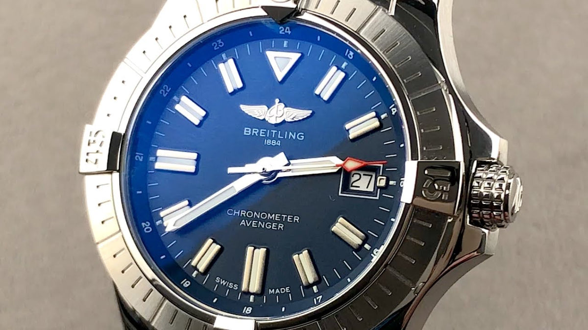  Shop Authentic Breitling Avenger Automatic 43mm Blue Dial Blue Nylon Strap Watch for Men - A17318101C1X2 - Luxxuri