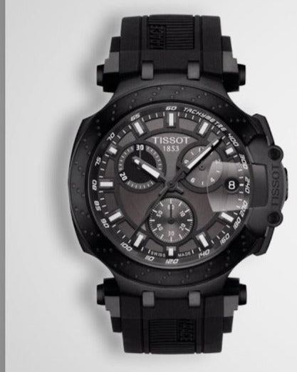  Shop Authentic Tissot T Race Chronograph Anthracite Black Dial Black Silicone Strap Watch For Men - T115.417.37.061.03 - Luxxuri