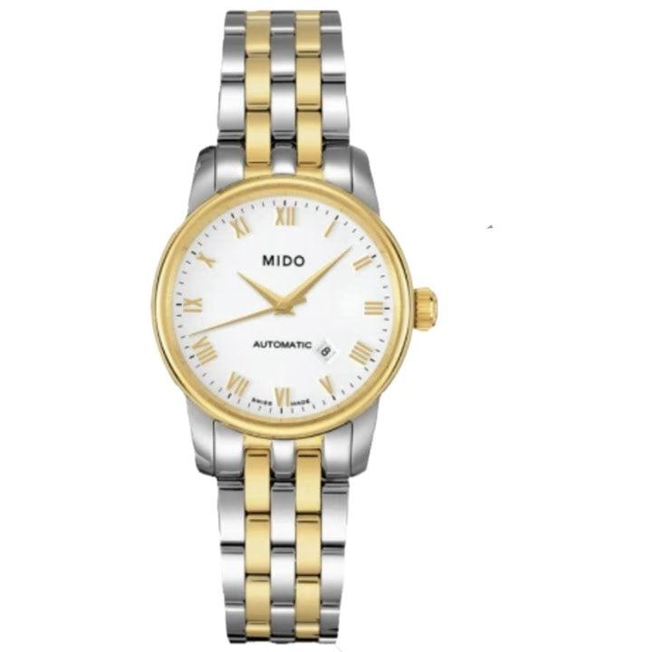  Shop Authentic Mido Baroncelli III Automatic White Dial Two Tone Steel Strap Watch For Women - M7600.9.26.1 - Luxxuri