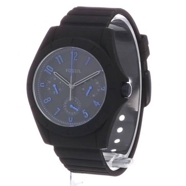  Shop Authentic Fossil Popstastic Sport Black Dial Black Rubber Strap Watch for Men - FS5222 - Luxxuri