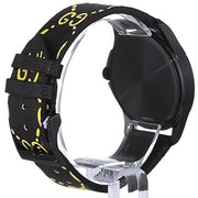  Shop Authentic Gucci G Timeless Ghost Black Dial Black Leather Strap Watch For Men - YA1264019 - Luxxuri