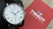  Shop Authentic Tissot Carson Premium Chronograph Silver Dial Black Leather Strap Watch For Men - T122.417.16.033.00 - Luxxuri