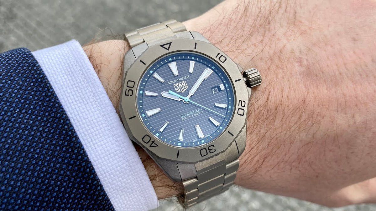  Shop Authentic Tag Heuer Aquaracer Professional 200 Solargraph Quartz Black Dial Silver Steel Strap Watch for Men - WBP1180.BF0000 - Luxxuri