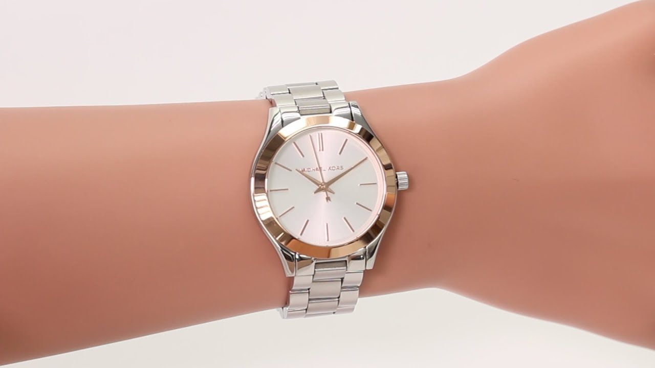  Shop Authentic Michael Kors Mini Slim Runway Silver Dial Silver Steel Strap Watch for Women - MK3514 - Luxxuri