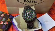  Shop Authentic Fossil Bannon Multifunction Chronograph Green Dial Grey Steel Strap Watch for Men - BQ2504 - Luxxuri