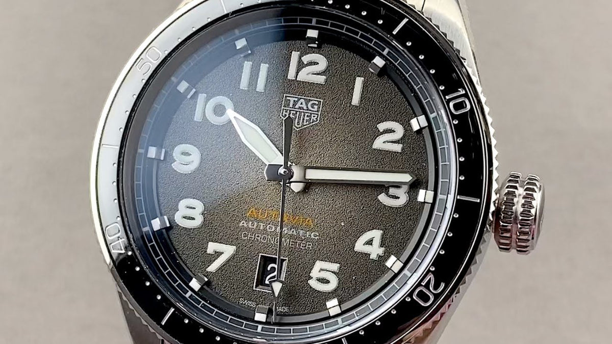  Shop Authentic Tag Heuer Autavia Automatic Grey Dial Silver Steel Strap Watch for Men - WBE5114.EB0173 - Luxxuri