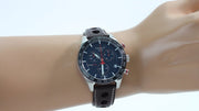 Shop Authentic Tissot PRS 516 Chronograph Blue Dial Brown Leather Strap Watch For Men - T100.417.16.041.00 - Luxxuri